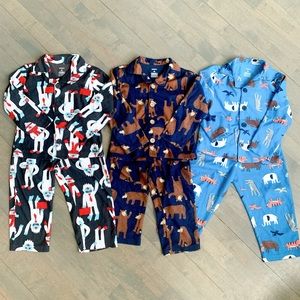 Carter’s 3 Fleece Pajamas Set Bundle Toddler - 3T